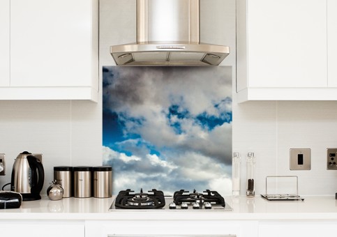 Crédence Montagnes et nuages