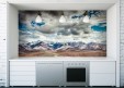 Habillage mural Montagnes et nuages