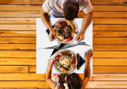 Plateau de table personnalisé Fou de Bassan 2