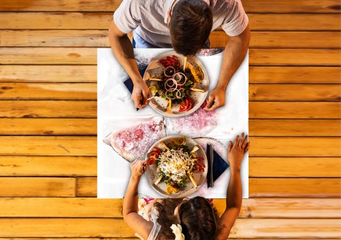 Plateau de table personnalisé Figues givrées