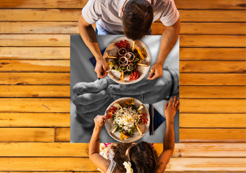 Plateau de table personnalisé Chef en cuisine 1