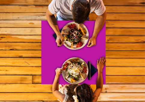 Plateau de table personnalisé Oignon rouge