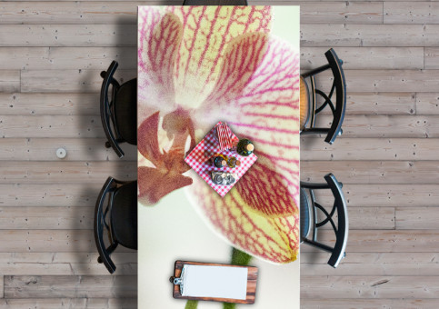 Plateau de table personnalisé Orchidée