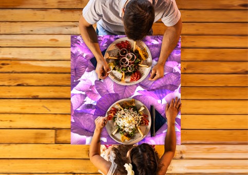 Plateau de table personnalisé Feuilles