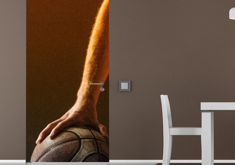 Habillage de porte Basketteur
