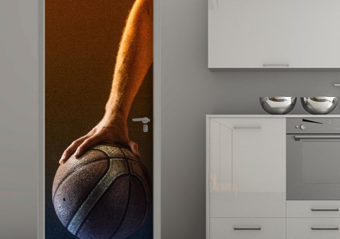 Habillage de porte Basketteur