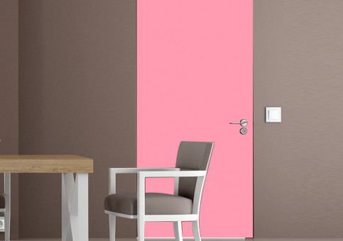 Habillage de porte Rose