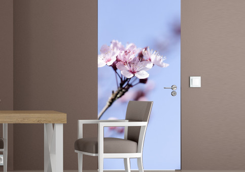 Habillage de porte Fleur de Prunus 2