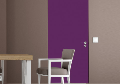 Habillage de porte Aubergine