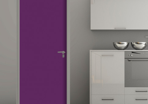 Habillage de porte Aubergine