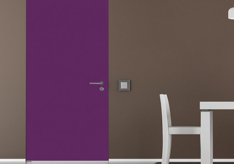 Habillage de porte Aubergine