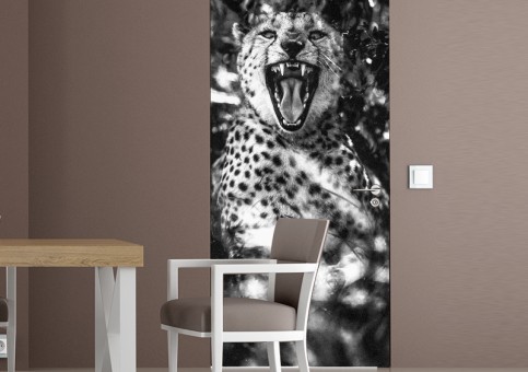 Habillage de porte Portrait de Guépard 