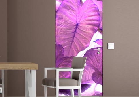 Habillage de porte Feuilles