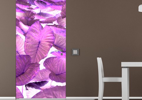 Habillage de porte Feuilles