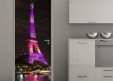 Habillage de porte Tour Eiffel Rose