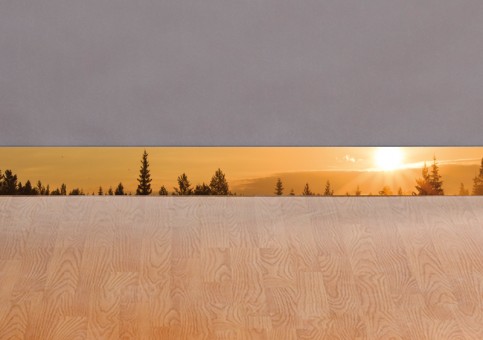 Plinthes personnalisées coucher de soleil 
