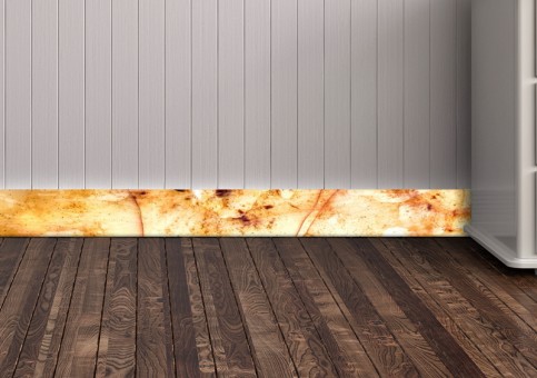 Plinthes personnalisées Pommes en carpaccio