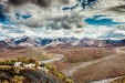 Planche à  découper Montagnes et nuages